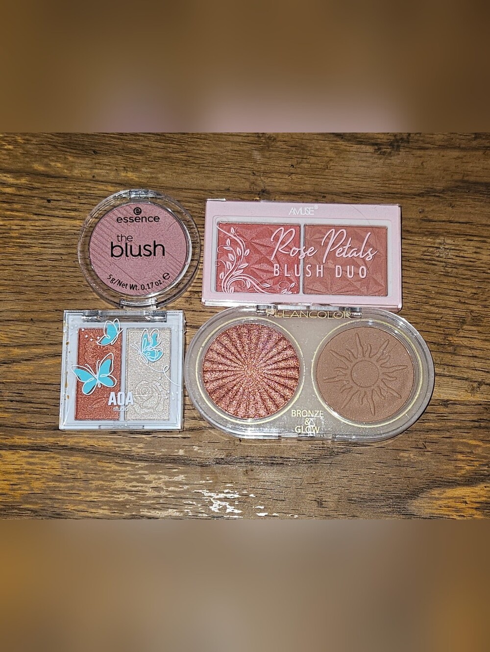 Essence Blush, Amuse Blush Duo, Kleancolor Bronze & Glow & More